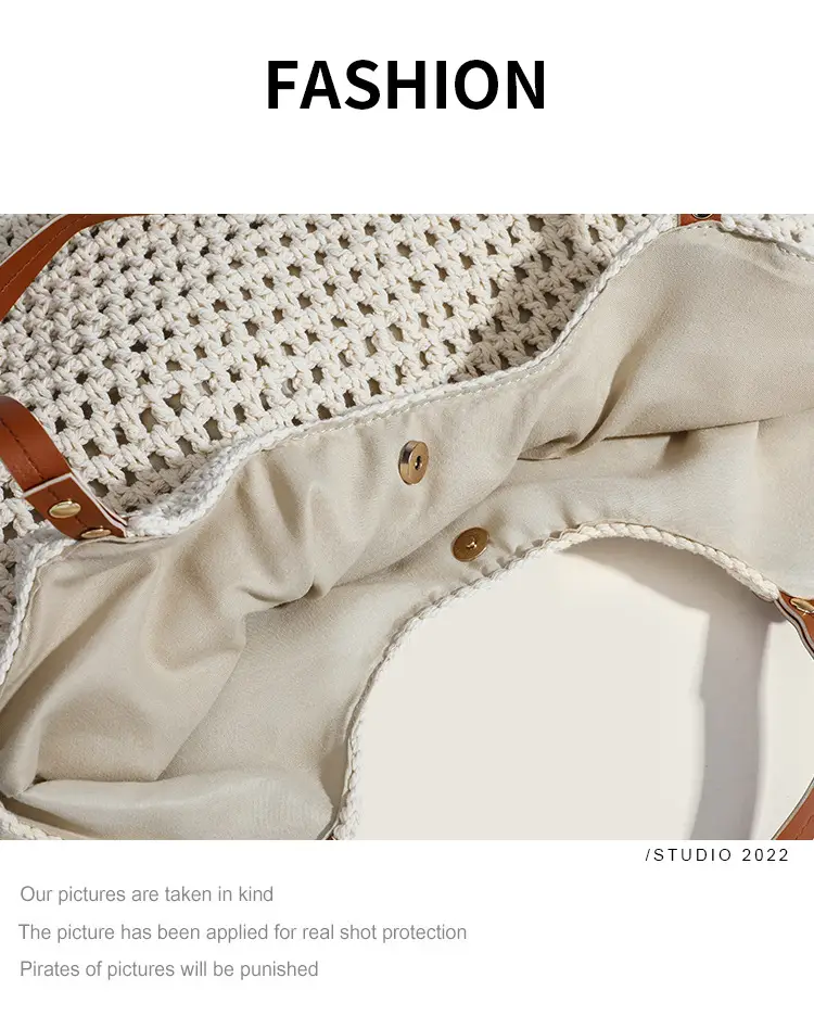 Women's Handmade Woven Beach Bag Large Capacity — feature 11