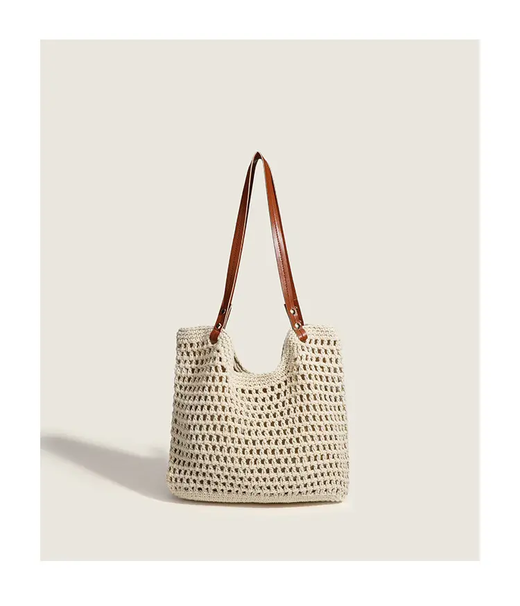 Women's Handmade Woven Beach Bag Large Capacity — feature 21
