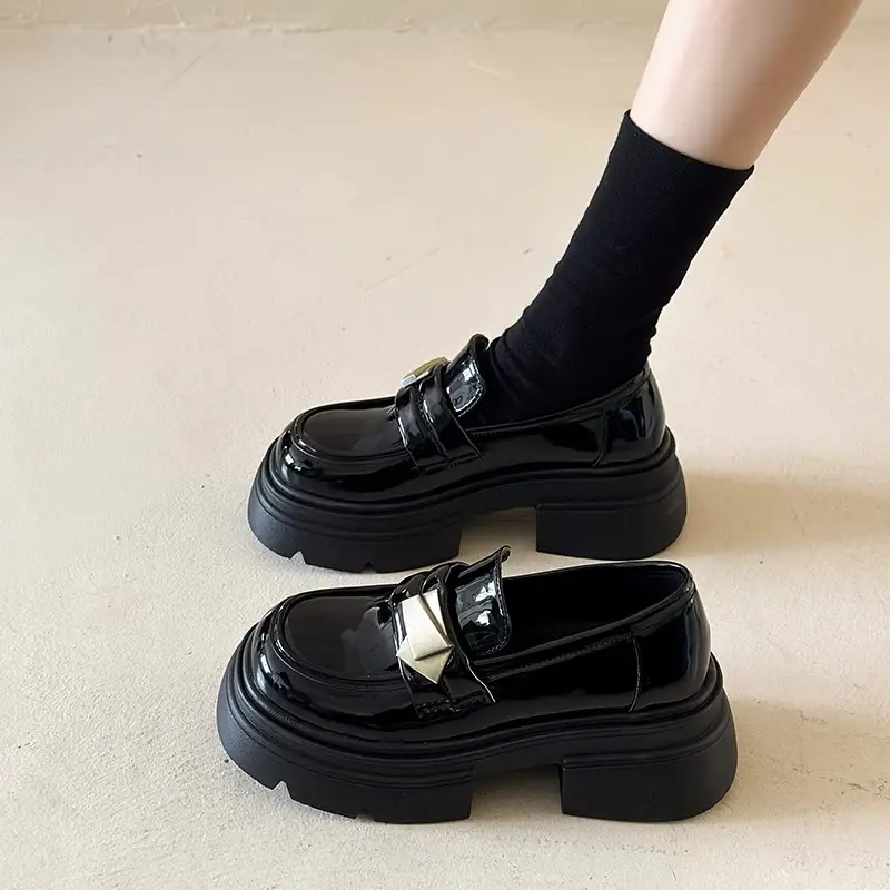 British Style Mary Jane Leather Shoes for Women 2025