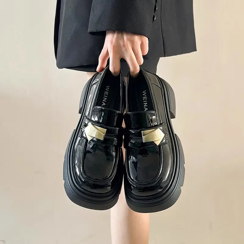 British Style Mary Jane Leather Shoes for Women 2025