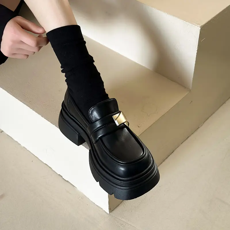 British Style Mary Jane Leather Shoes for Women 2025