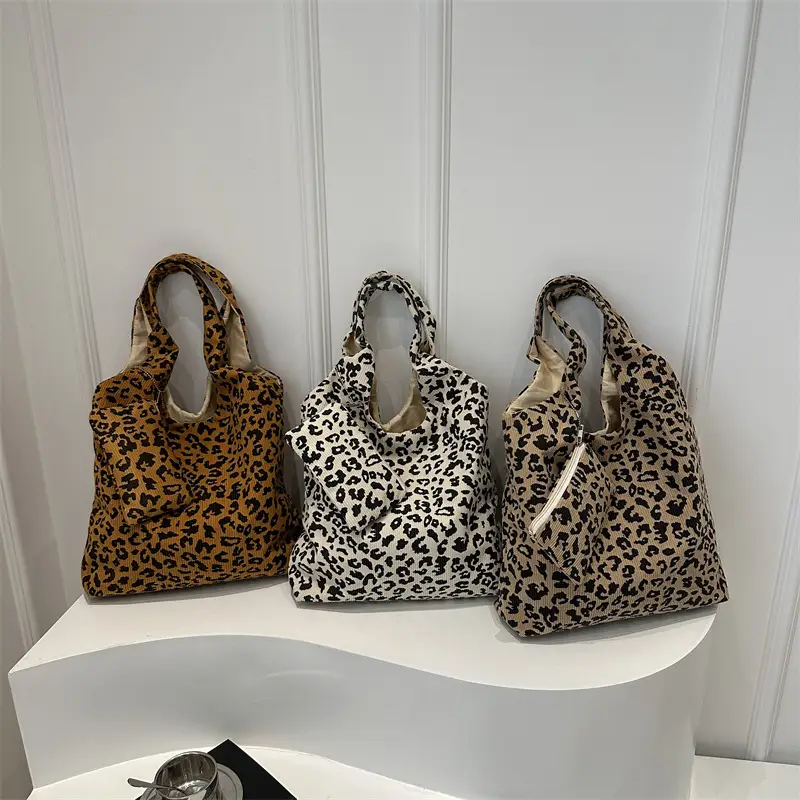 Leopard Print Shoulder Bag Women Large Capacity Lazy Style - Image 7