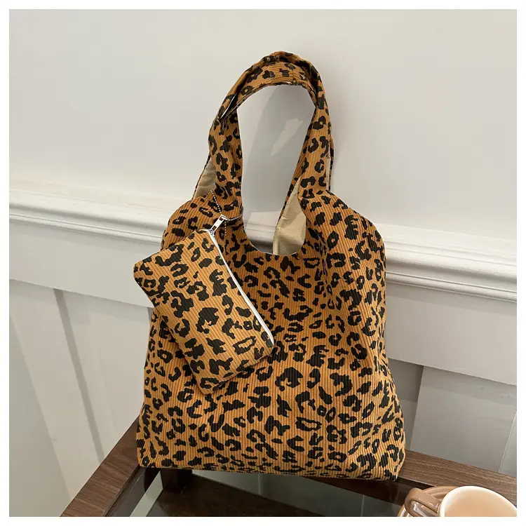 Leopard Print Shoulder Bag Women Large Capacity Lazy Style — feature 11