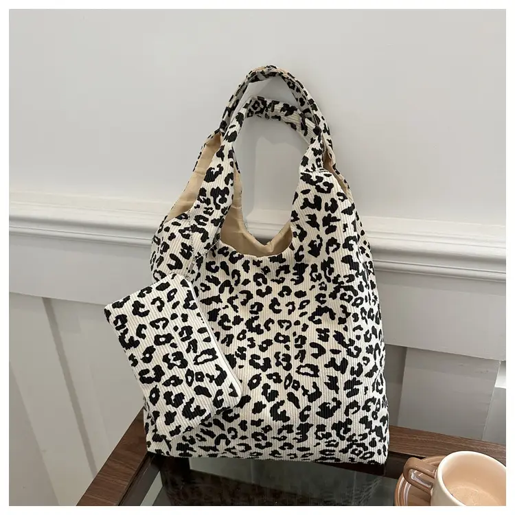 Leopard Print Shoulder Bag Women Large Capacity Lazy Style — feature 12