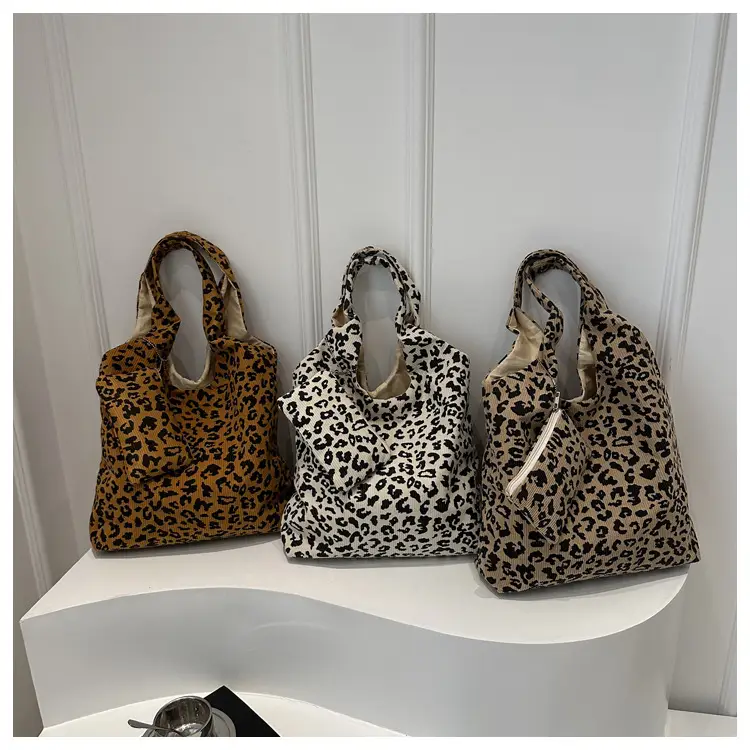 Leopard Print Shoulder Bag Women Large Capacity Lazy Style — feature 13