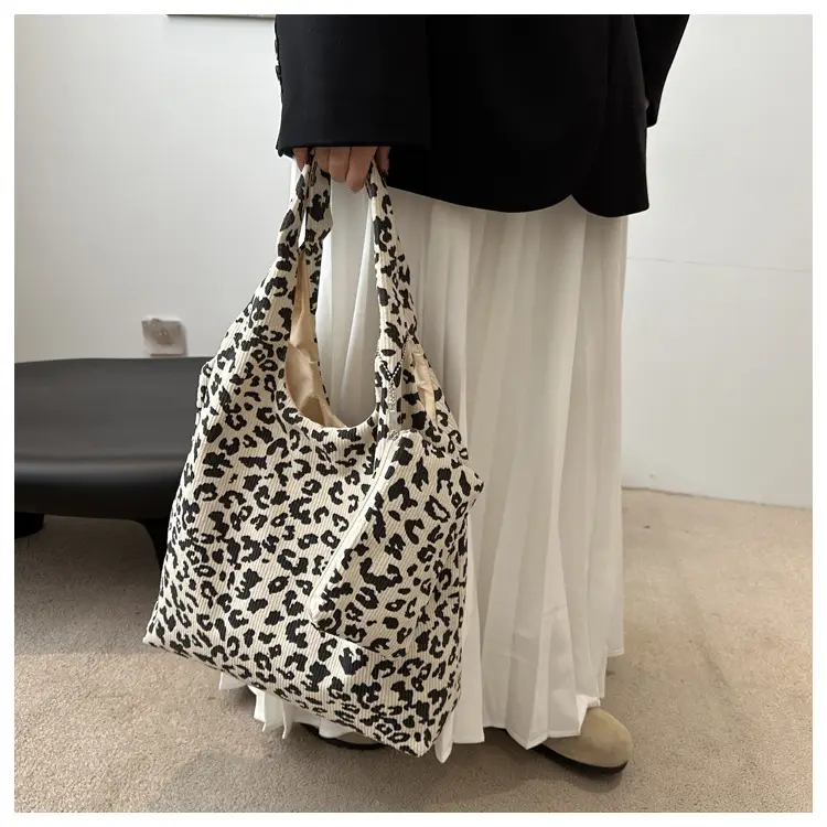 Leopard Print Shoulder Bag Women Large Capacity Lazy Style — feature 14