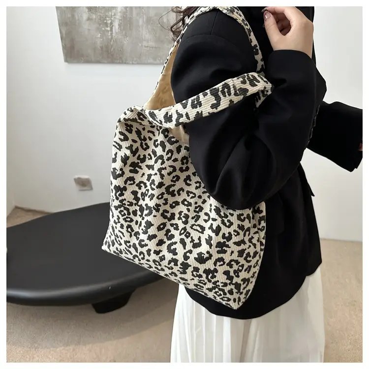 Leopard Print Shoulder Bag Women Large Capacity Lazy Style — feature 16