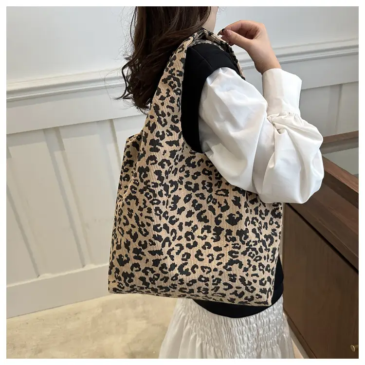 Leopard Print Shoulder Bag Women Large Capacity Lazy Style — feature 18