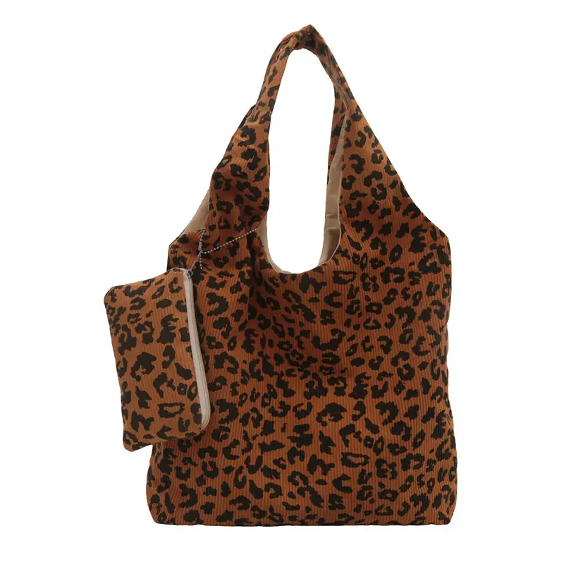 Leopard Print Shoulder Bag Women Large Capacity Lazy Style - Image 3