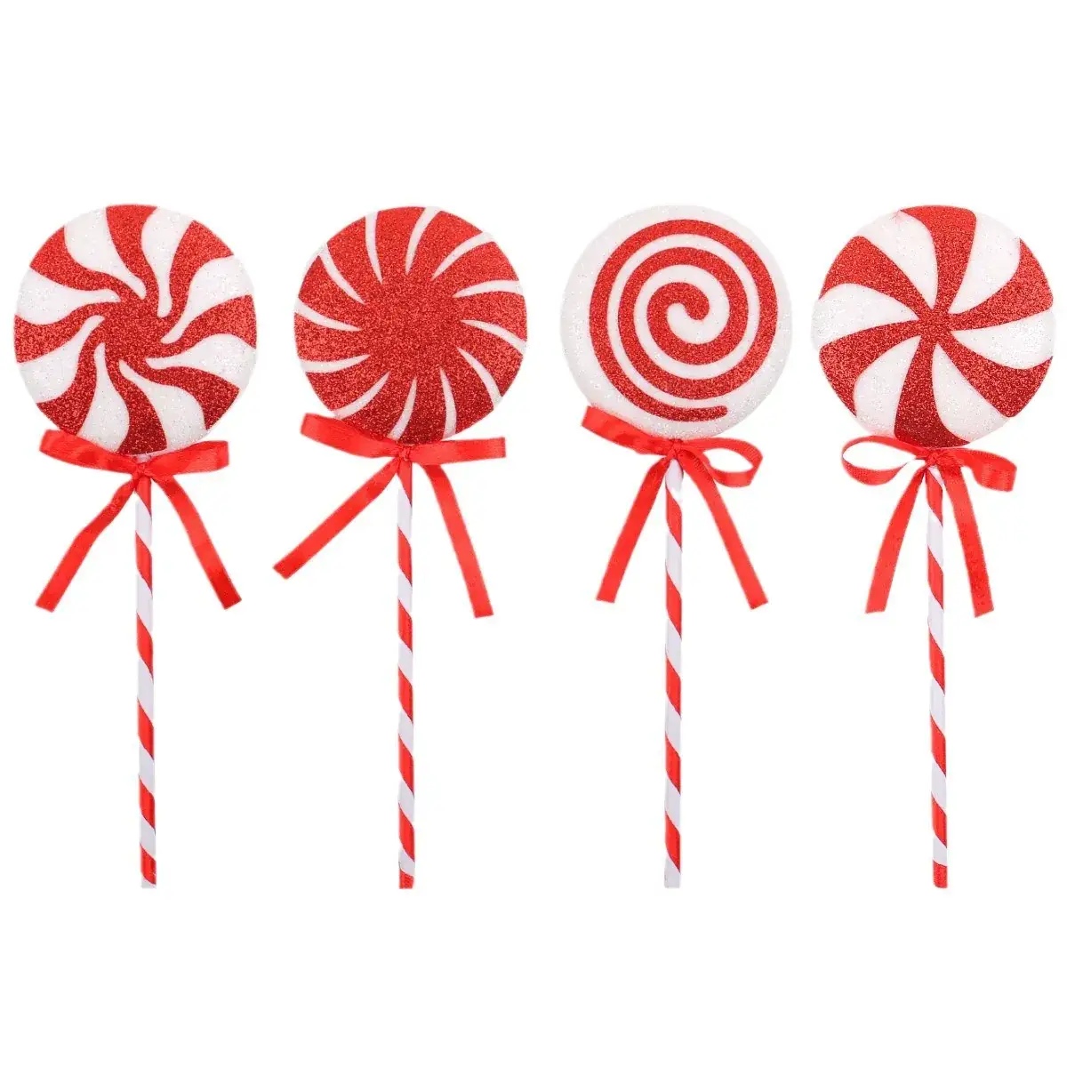 Christmas Lolliputs Decor Red White Big Stick Candy - Image 9