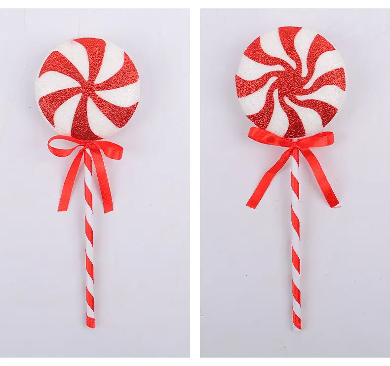 Christmas Lolliputs Decor Red White Big Stick Candy — feature 10