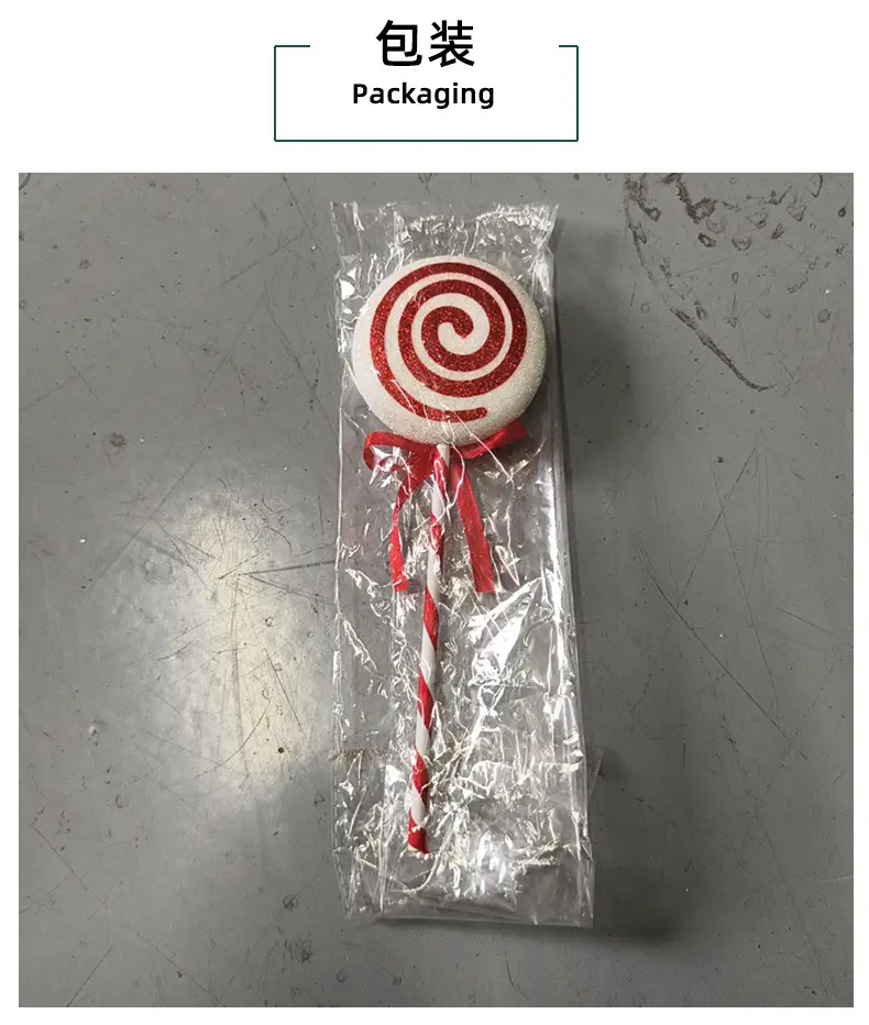 Christmas Lolliputs Decor Red White Big Stick Candy — feature 13