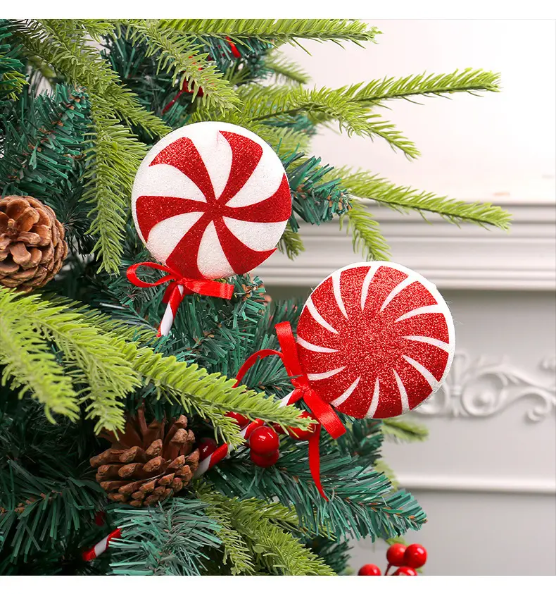 Christmas Lolliputs Decor Red White Big Stick Candy — feature 7
