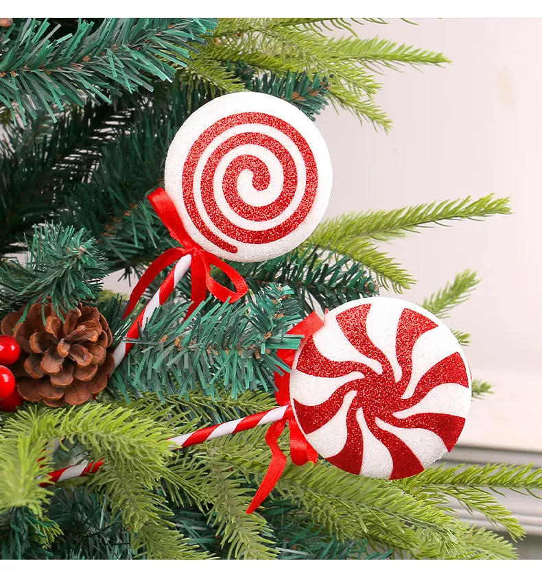 Christmas Lolliputs Decor Red White Big Stick Candy — feature 8