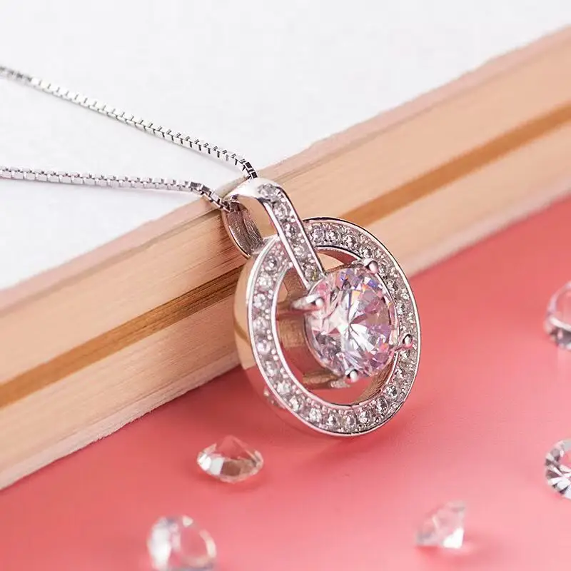 Mingjie Zircon Pendant Necklace for Women