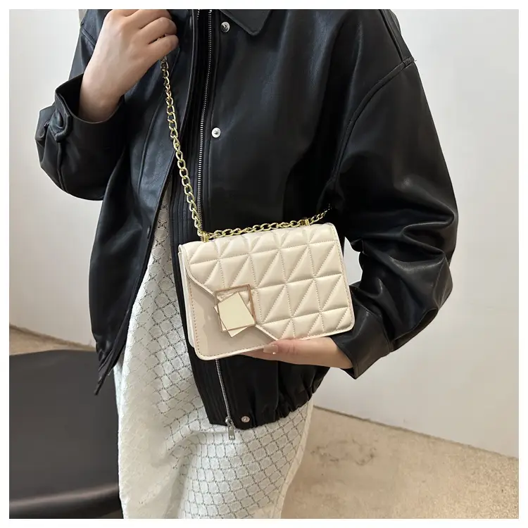 Black Quilted Chain Crossbody Bag for Women — feature 10