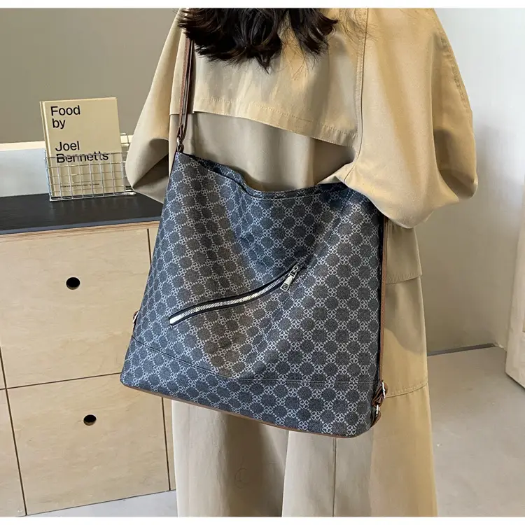 French Style Women's Grey Crossbody Tote Bag 2024 — feature 13