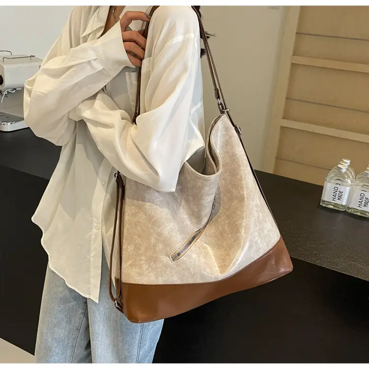 French Style Women's Grey Crossbody Tote Bag 2024 — feature 28