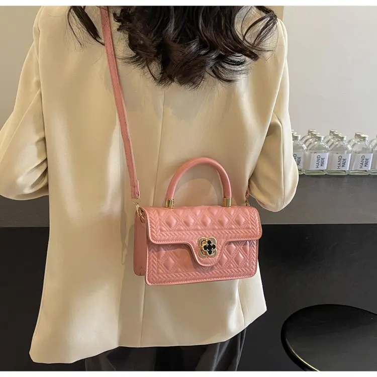Women's Mint Green Rhombic Shoulder Bag 2024 - Image 8