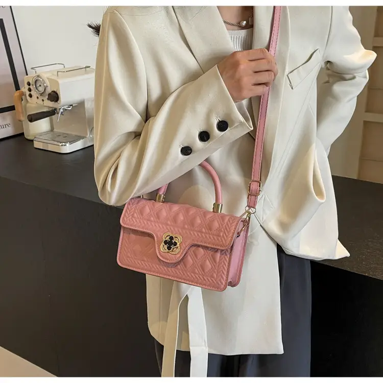 Women's Mint Green Rhombic Shoulder Bag 2024 — feature 15