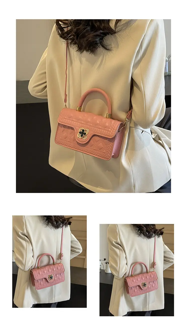 Women's Mint Green Rhombic Shoulder Bag 2024 — feature 31