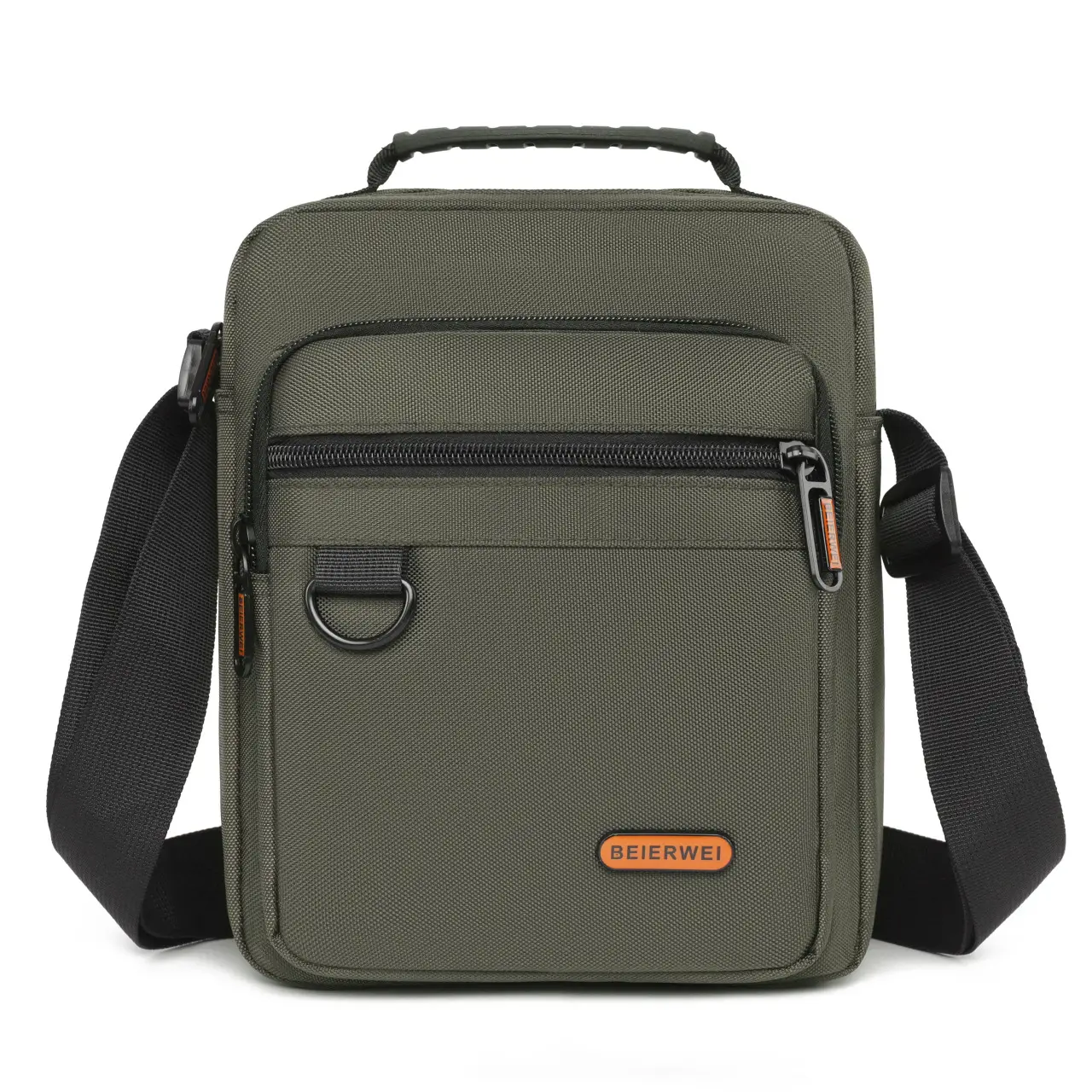 Men's Oxford Cloth Shoulder Bag Black 2024 - Image 9