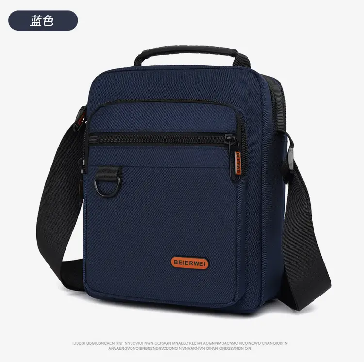 Men's Oxford Cloth Shoulder Bag Black 2024 — feature 24