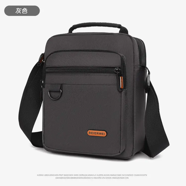 Men's Oxford Cloth Shoulder Bag Black 2024 — feature 25