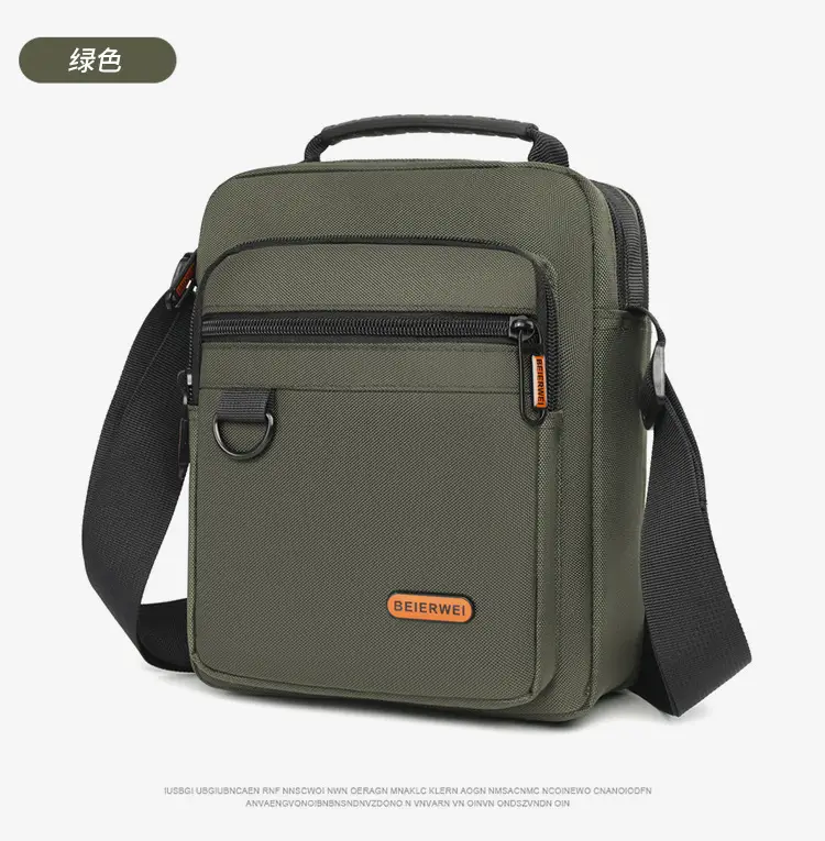 Men's Oxford Cloth Shoulder Bag Black 2024 — feature 26