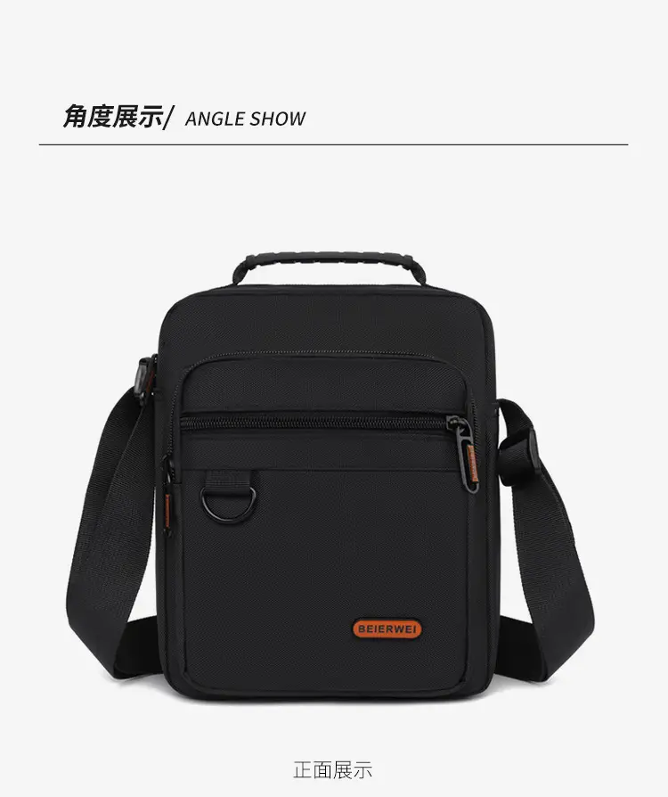 Men's Oxford Cloth Shoulder Bag Black 2024 — feature 27