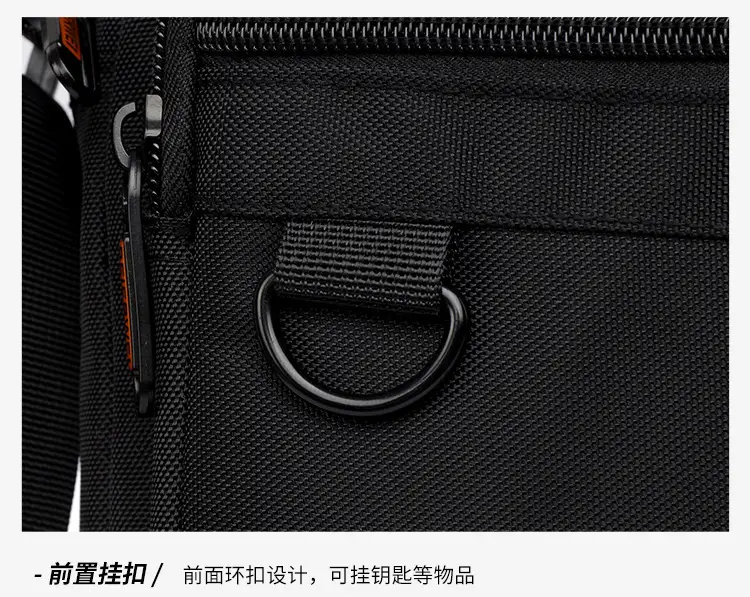 Men's Oxford Cloth Shoulder Bag Black 2024 — feature 34