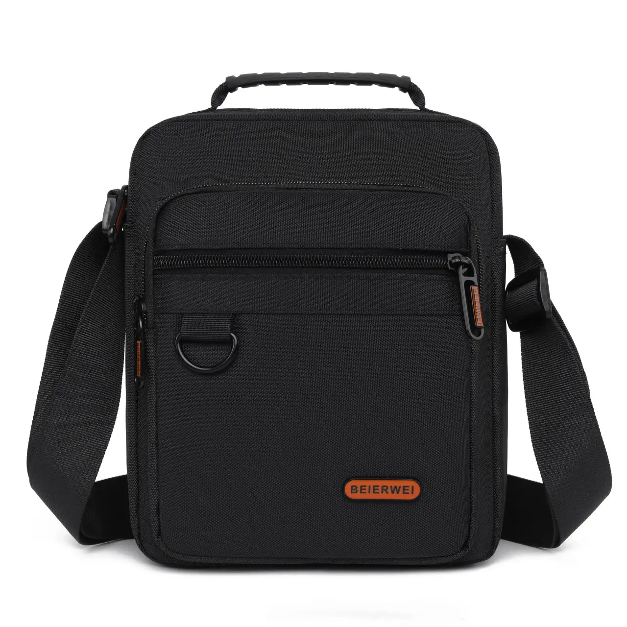 Men's Oxford Cloth Shoulder Bag Black 2024 - Image 4