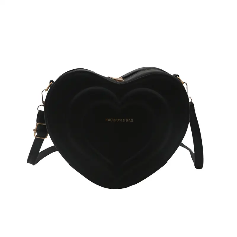 Pink Heart-Shaped Crossbody Bag for Women - Image 11