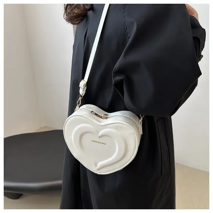 Pink Heart-Shaped Crossbody Bag for Women — feature 10