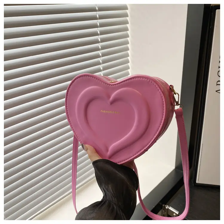 Pink Heart-Shaped Crossbody Bag for Women — feature 20