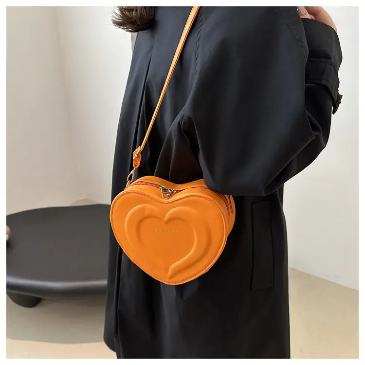 Pink Heart-Shaped Crossbody Bag for Women — feature 8