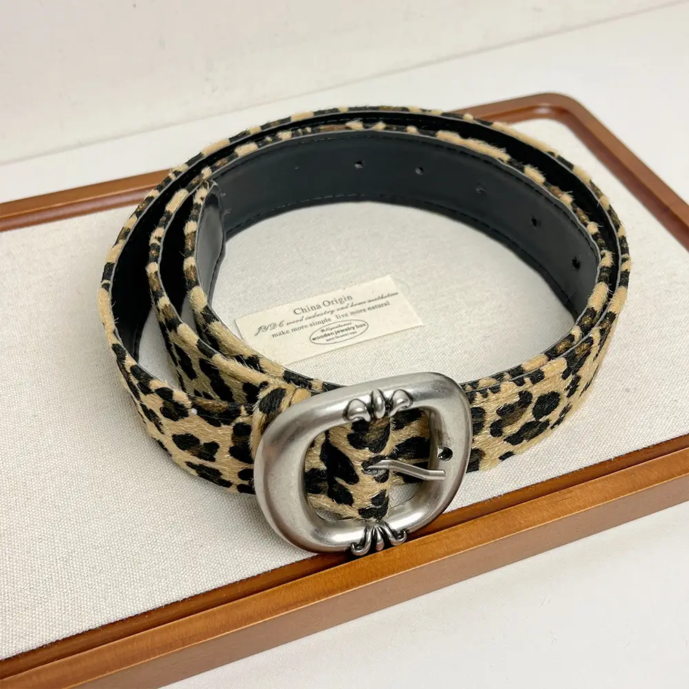 Punk Leopard Belt for Women Retro Niche Design - Image 2