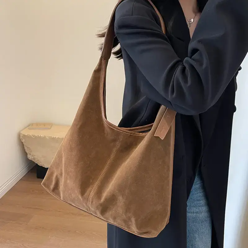 Women's Retro Casual Shoulder Bag Brown 2024 - Image 7