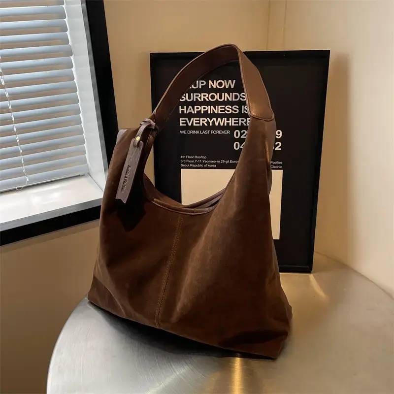 Women's Retro Casual Shoulder Bag Brown 2024 - Image 8
