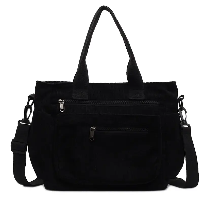 Ruiying Corduroy Women's Shoulder Crossbody Bag Brown New Style - Image 2