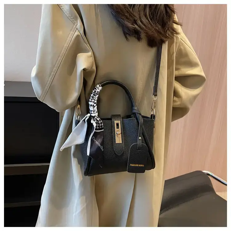 Vintage Wings Handbag with Silk Scarf & Shoulder Crossbody — feature 17
