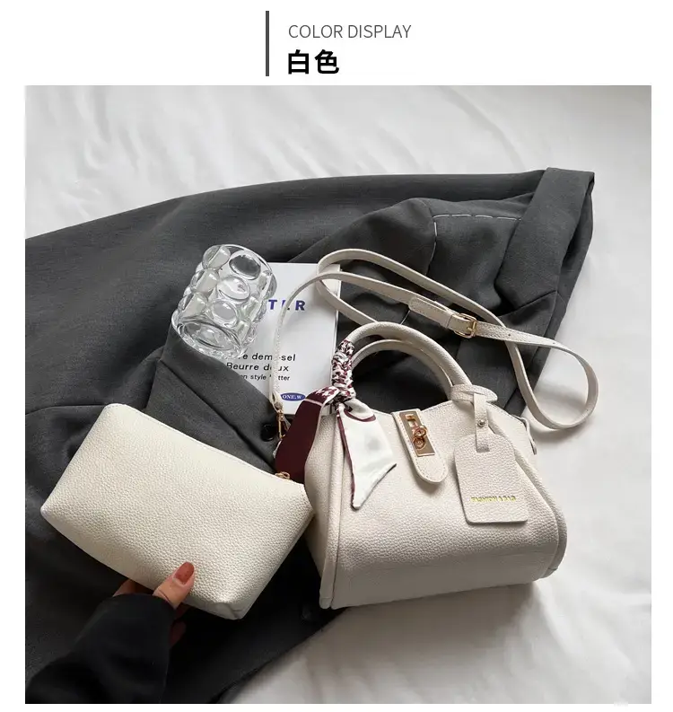 Vintage Wings Handbag with Silk Scarf & Shoulder Crossbody — feature 26