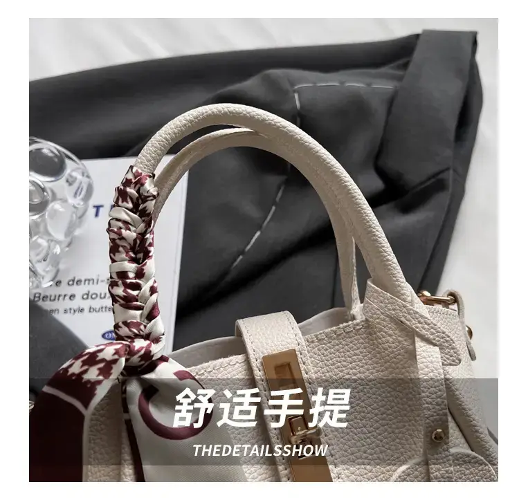 Vintage Wings Handbag with Silk Scarf & Shoulder Crossbody — feature 5