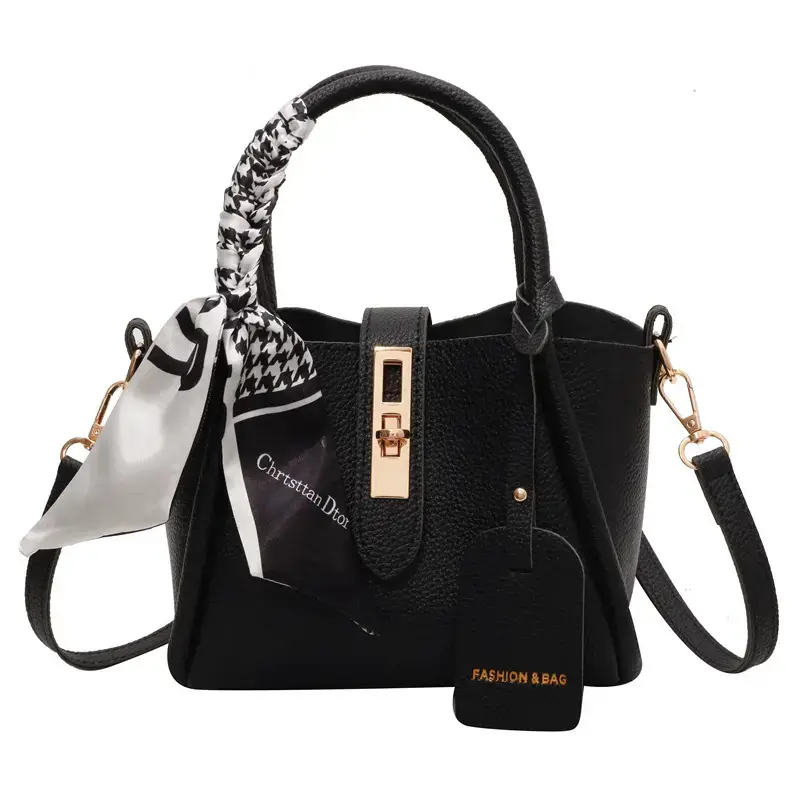 Vintage Wings Handbag with Silk Scarf & Shoulder Crossbody - Image 6