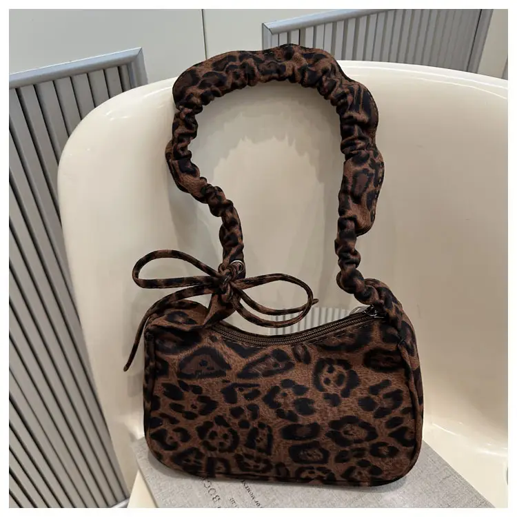 Leopard Print Shoulder Bag Brown 2024 Autumn Winter — feature 19