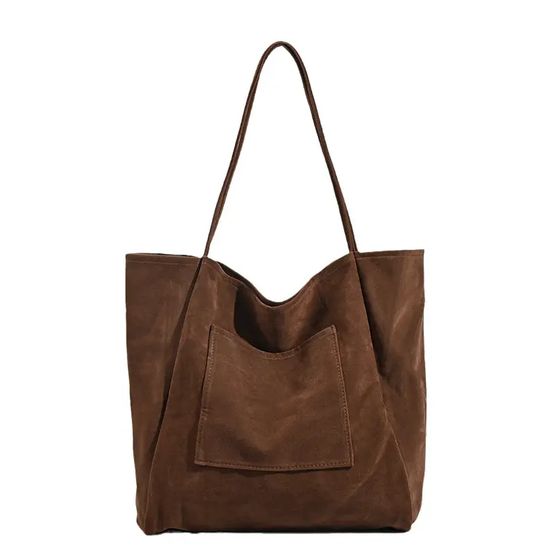 Large Capacity Suede Shoulder Bag for Women - Image 9