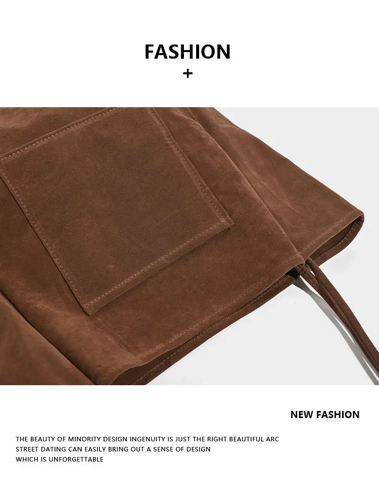 Large Capacity Suede Shoulder Bag for Women — feature 10