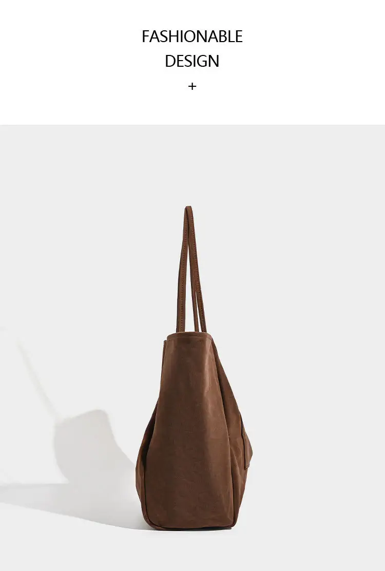 Large Capacity Suede Shoulder Bag for Women — feature 14