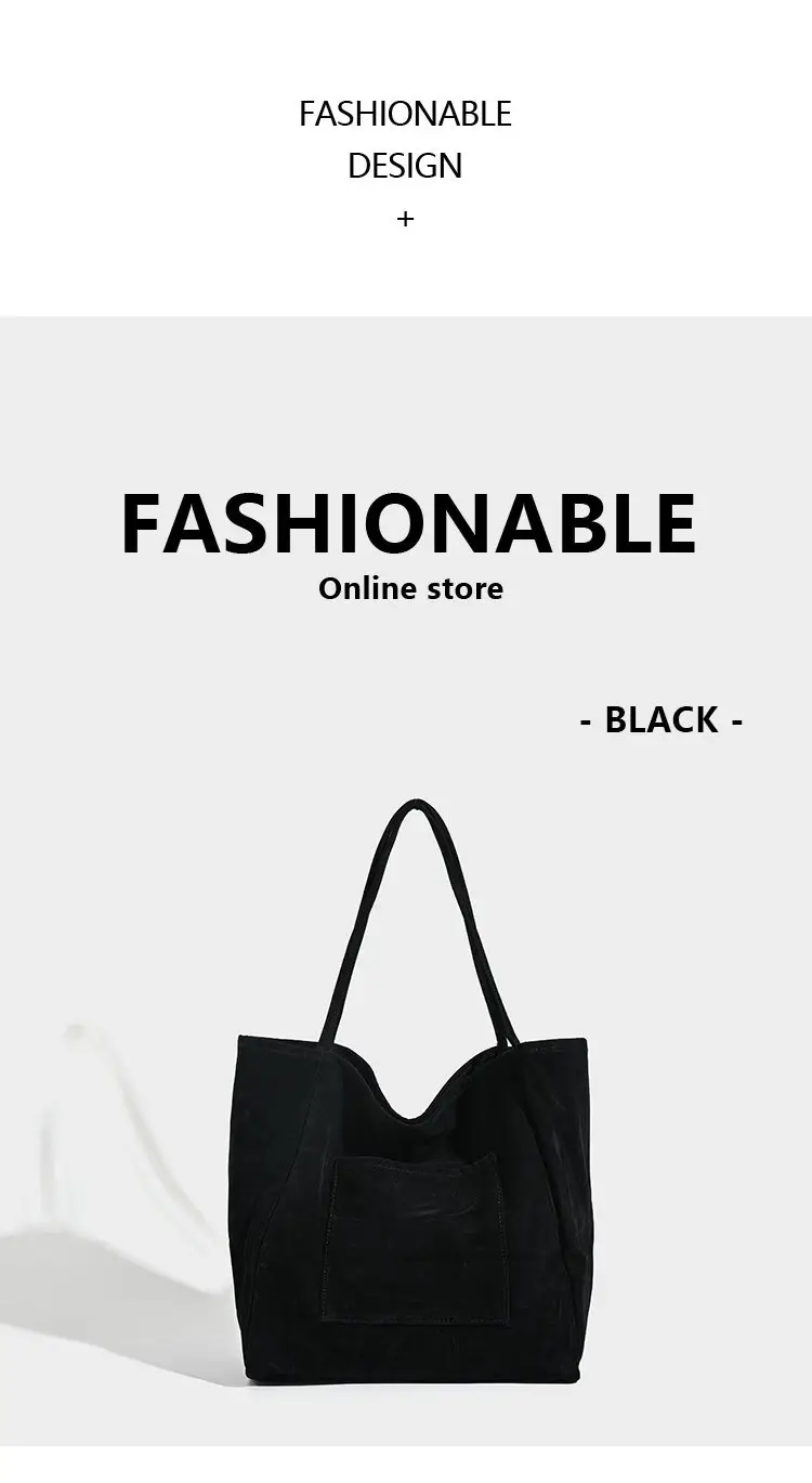 Large Capacity Suede Shoulder Bag for Women — feature 18