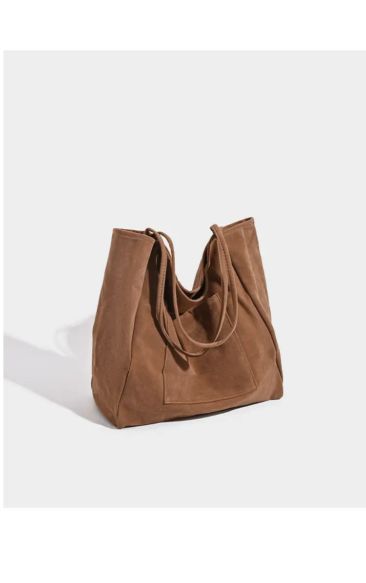 Large Capacity Suede Shoulder Bag for Women — feature 26